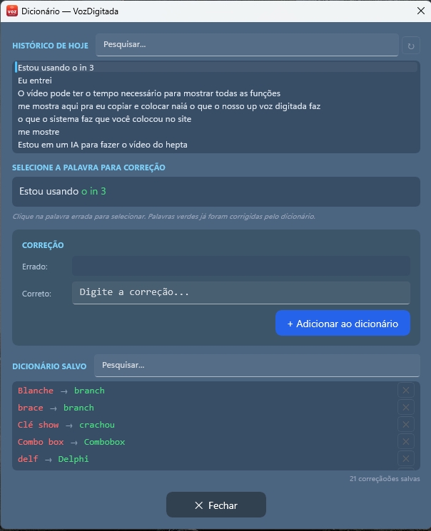 Dicionário inteligente