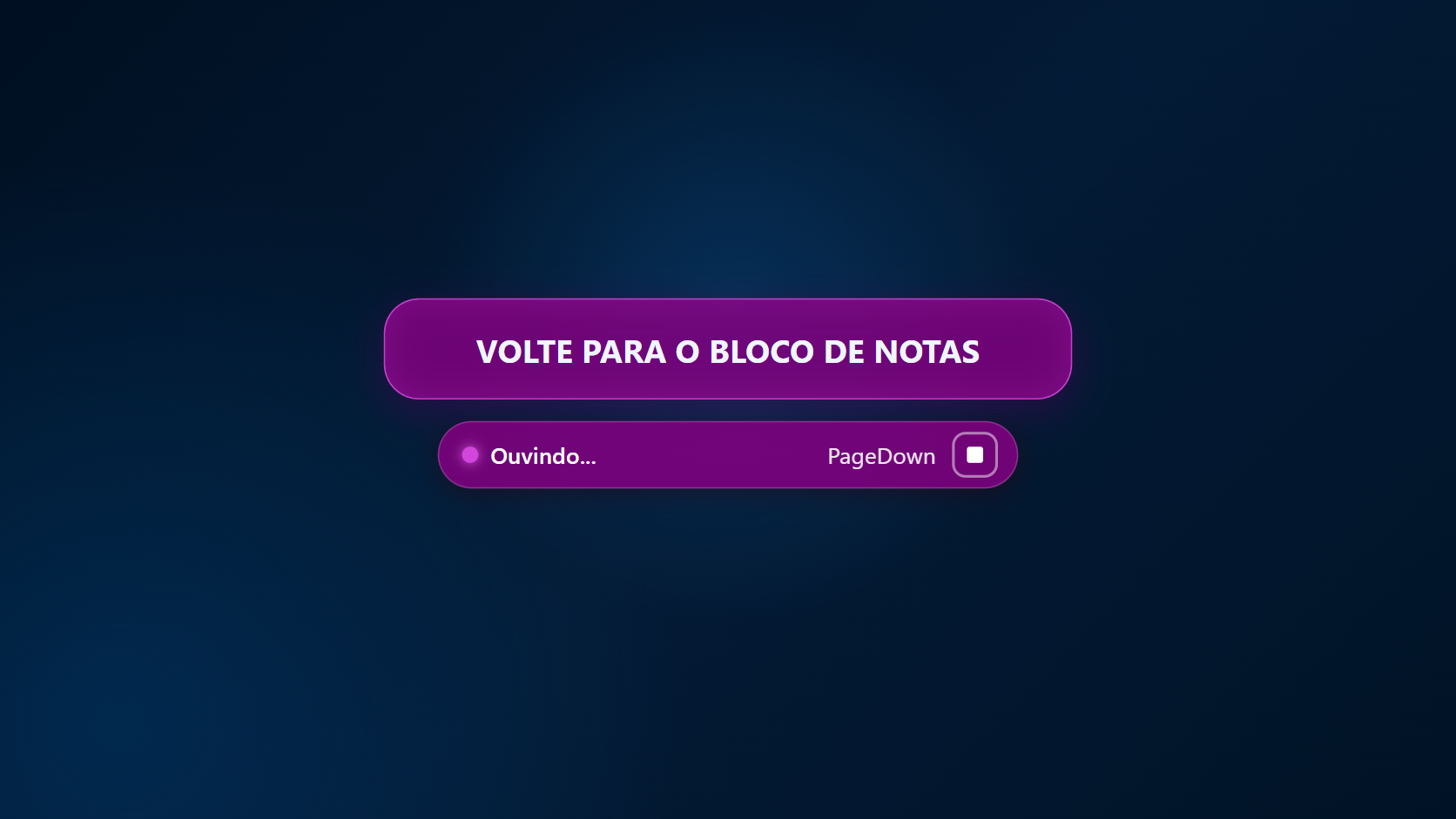 VozDigitada aguardando o aplicativo original
